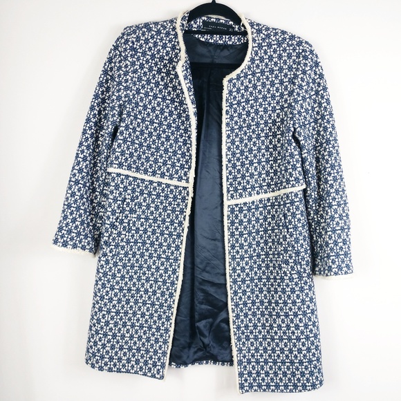 Zara Jackets & Blazers - Zara Woman Coat Viral Frayed Printed #thatcoat
